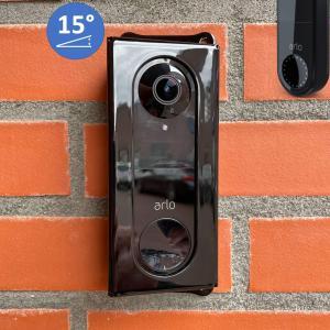 Arlo Wired 15° Türklingel-Schutz // Edelstahl Schwarz // Diebstahlschutz-Abdeckung – Video-Türklingel-Schutz – Video-Türklingel-Schutz – Video-Türklingel-Abdeckung – Video-Türklingel-Abdeckung – Video-Türklingel-Abdeckung – Überwachungskamera-Schutz