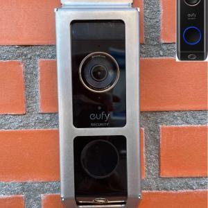 Eufy Dual Türklingel-Schutz // Edelstahl Silber // Diebstahlschutz-Abdeckung – Video-Türklingel-Schutz – Video-Türklingel-Schutz – Video-Türklingel-Abdeckung – Video-Türklingel-Abdeckung – Video-Türklingel-Abdeckung – Überwachungskamera-Schutz