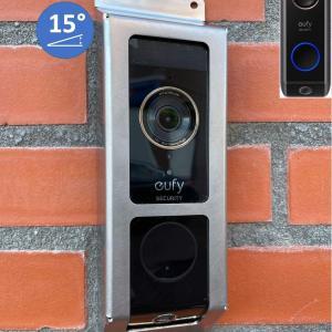 Eufy Dual 15° Links Türklingel-Schutz // Edelstahl Silber // Diebstahlschutz-Abdeckung – Video-Türklingel-Schutz – Video-Türklingel-Schutz – Video-Türklingel-Abdeckung – Video-Türklingel-Abdeckung – Video-Türklingel-Abdeckung – Überwachungskamera-Schutz